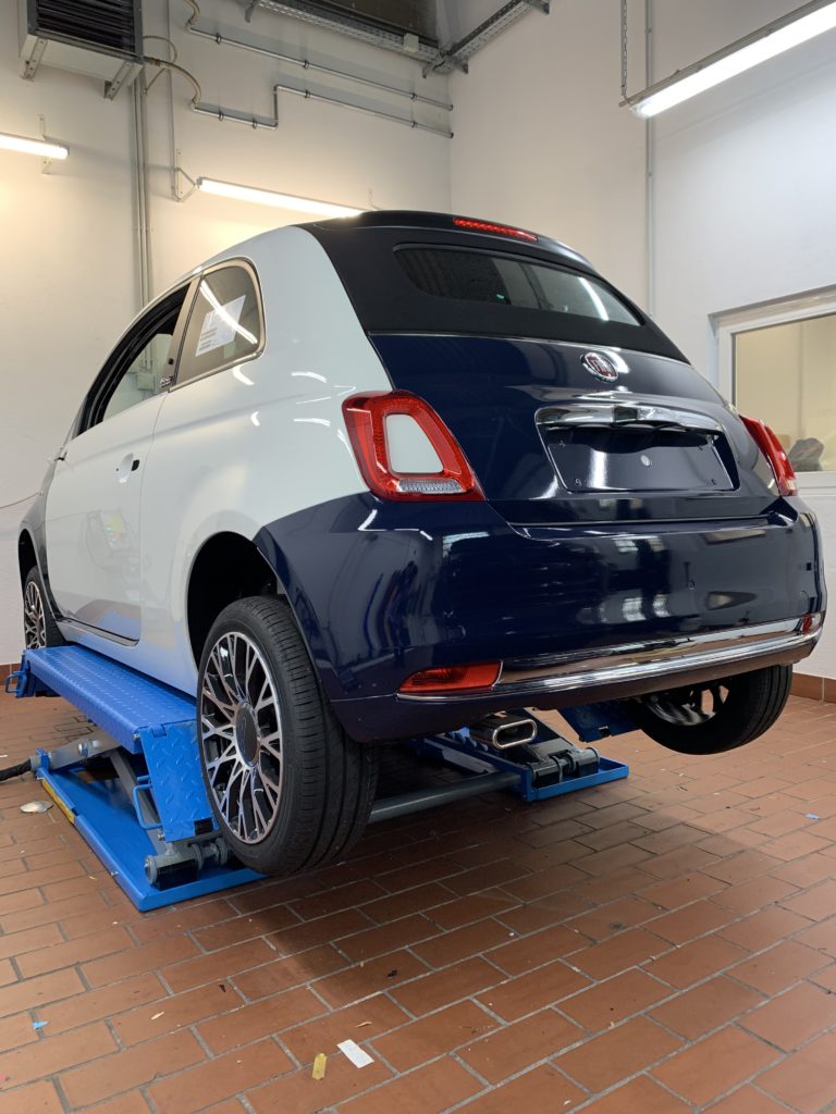 Carwrapping Fiat500 by Fahrzeugbeschriftung-Wiesbaden