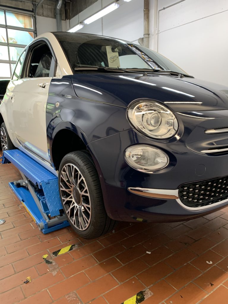 Carwrapping Fiat500 Folierung by Fahrzeugbeschriftung-Wiesbaden